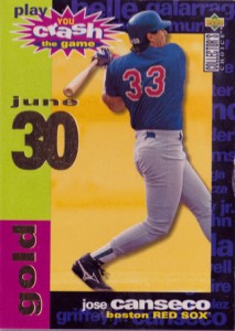 1995 Collector's Choice Crash the Game Gold June 30        