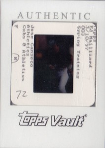 1997 Bowman's Best Topps Vault Original Slide Back