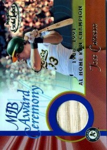 2001 Topps Gold Label HR Game Bat      