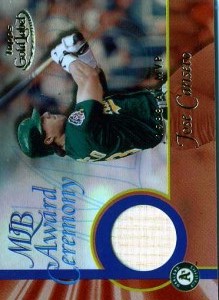 2001 Topps Gold Label MVP Game Bat      