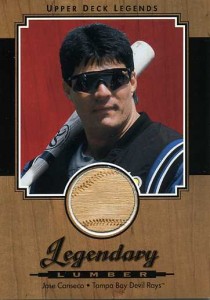 2001 Upper Deck Legendary Lumber Bat       