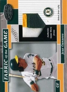 2002 Leaf Certified Fabric of the Game Patch /85      