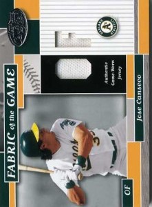 2002 Leaf Certified Fabric of the Game OF Jersey /50      