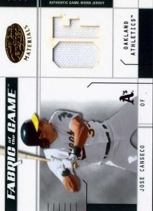 2003 Leaf Certified Fabric of the Game Position Jersey /50     