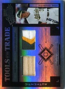 2004 Absolute Memorabilia Tools of the Trade Spectrum Black Double Bat/Patch /25        