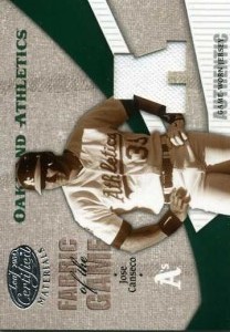 2004 Leaf Certified Materials Fabric of the Game AL/NL Home Jersey /100     