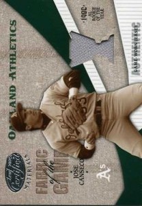 2004 Leaf Certified Materials Fabric of the Game Award Away Jersey /50      