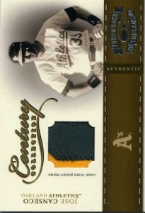 2004 Throwback Threads Century Collection Prime Patch /25     