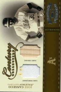 2004 Throwback Threads Century Collection Jersey/Bat /50     