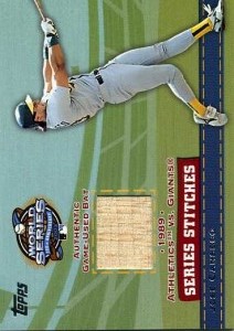 2004 Topps Series Stitches Relics Bat     