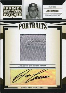 2005 Donruss Prime Patches Button Hole Jersey/Auto /25       