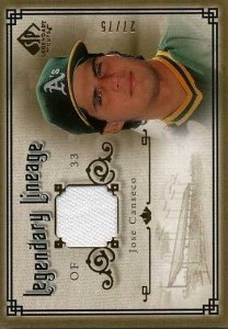 2005 SP Legendary Cuts Legendary Lineage Jersey Gold /75       