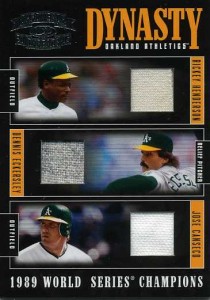 2005 Throwback Threads Dynasty Triple Rickey/Eck Jersey /50            