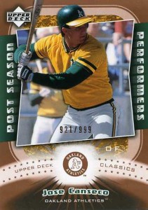 2005 Upper Deck Classics Post Season Performers /999           