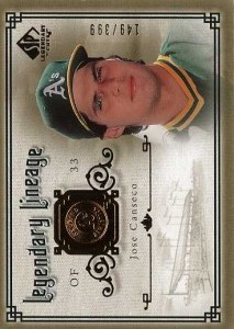 2005 SP Legendary Cuts Legendary Lineage Gold /399                      