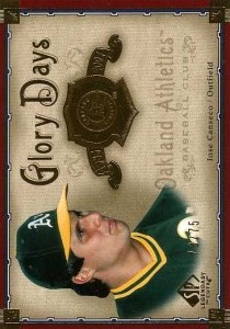 2005 SP Legendary Cuts Glory Days Gold /75             