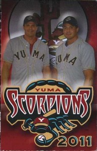 2011 Yuma Scorpians Pocket Schedule                 