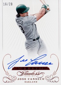 2016 Flawless Greats Autograph Red /20      