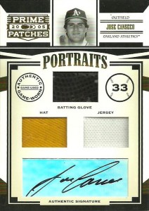 2005 Donruss Prime Patches Triple Glove/Hat/Jersey Autograph /25             