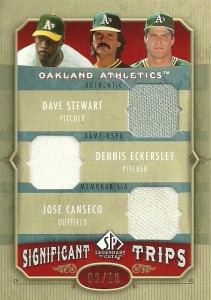 2005 SP Legendary Cuts Significant Trips Material /10            
