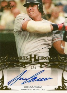 2013 Leaf Sports Heroes Autograph Gold /5 & Red /3              
